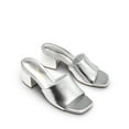 thumbnail image 3 of DREAM PAIRS Women's Square Open Toe Heels Sandals Low Block Chunky Heeled Sandals Slide Sandals Slip on Comfortable Casual Pumps Shoes, 3 of 7