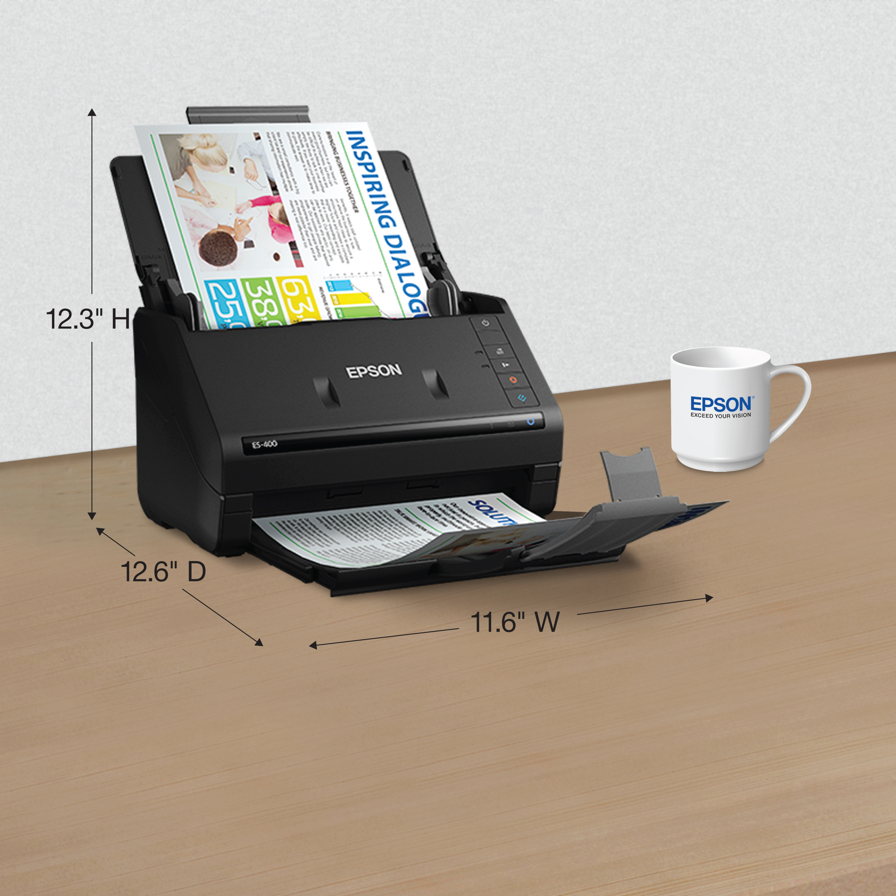 Epson WorkForce ES-400 Color Duplex Document Scanner for PC and Mac, Auto Document Feeder (ADF) - image 5 of 7