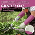 thumbnail image 3 of Heavy-Duty Thorn Proof Rose Pruning Gardening Purplish white Gloves for Men & Women, Thornproof Long Gauntlet Gloves, Pigskin Leather - Breathable & Durability (L), 3 of 5