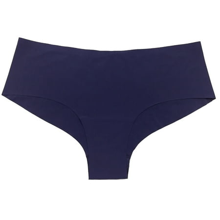 MZXELPRJD Womens Underwear Women s Mixed Color 5 Pack Ice Silk Seamless High Elastic Breathable Briefs Panties for Women Pack Dark Blue L