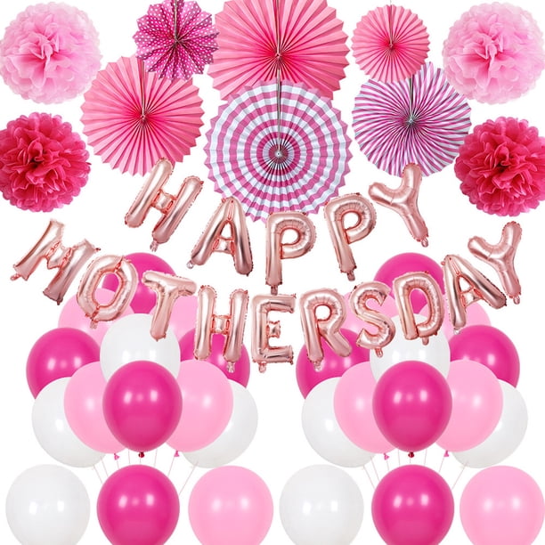 Kit de globos con letras Mylar para el Día de la Madre, 57 unidades
