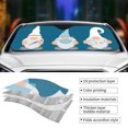 thumbnail image 3 of Yiaed Nurse Doctor Gnomes Print Car Windshield Sunshade Front Auto Car Front Window Sun Shade Foldable Sun Visor Shield Cover Auto Accessories for Sedan SUV Truck-Small, 3 of 5