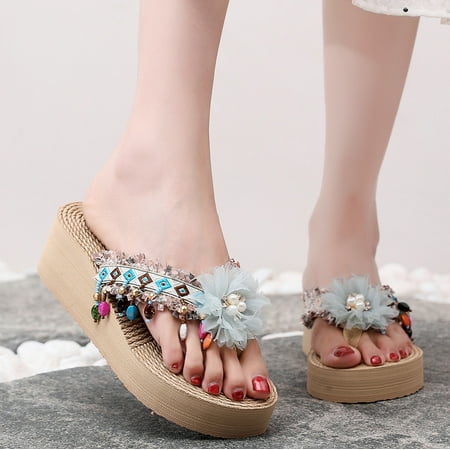 

eczipvz Shoes for Women Womens Slippers Soft Cushioned Thick Sole Shower Bathroom Indoor Outdoor House Slide Sandals Blue