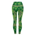 thumbnail image 5 of QQAMB St. Patrick's Day Leggings for Women Lucky Shamrock Stretchy Tights Yoga Pants Striped Ireland Pride Irish Green Pant Green XL, 5 of 8