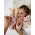 thumbnail image 4 of iCradle Lovely Lifelike Baby Dolls Girl 19 inch 48 cm Realistic Babies Soft Cloth Body Rooted Hair Birthday Gift for Kids 3+, 4 of 4