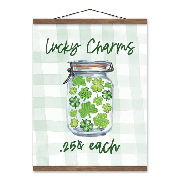 Creative Products Lucky Charms Jar 16 x 20 Teak Hanging Canvas
