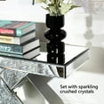 thumbnail image 7 of SHYFOY Contemporary Mirrored Console Table Silver Entryway Table with Diamond Inlay Long Accent Table Glass Sofa Table for Home Decor, 7 of 7