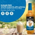 thumbnail image 3 of Syruvia White Chocolate Mocha Sugar Free Coffee Syrup No-Calorie Coffee Sauce for Coffee, Lattes, Shakes, Smoothies, Desserts, 25.4 Fl. Oz, 3 of 7