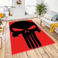 thumbnail image 1 of Punisher, Skull Rug, Punisher Decor Rug, Skeleton Head Punisher, 1 of 8