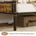 thumbnail image 5 of Senfot Twin Size Metal Daybed Frame,Sofa Bed Platform,Daybed with Strong Supports for Bedroom, Living Room, and Guest Room,Brown, 5 of 9