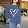 thumbnail image 2 of YunPes Girls Heart Graphic Sweatshirts Casual Oversized Fleece Pullover Tops Kids Fall Winter Long Sleeve School Cute Y2k Outfits, 2 of 6