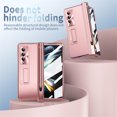 thumbnail image 2 of TECH CIRCLE Rugged Case for Samsung Galaxy Z Fold 3 Built-in [Kickstand] [S Pen Holder] [Screen Protector] [Hinge Protection], Heavy Duty Shockproof Protective Cover for Galaxy Z Fold 3 6.7",Rosegold, 2 of 7