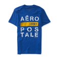 thumbnail image 1 of Aeropostale Mens 87 New York Embellecido playera, azul, pequeño, 1 of 1
