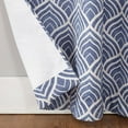 thumbnail image 6 of Sun Zero Cooper Textured Thermal-Lined Room Darkening Energy-Efficient Grommet Curtain Panel, Blue Geometric, 40x84 (Single Panel), 6 of 8
