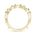thumbnail image 2 of ANGARA Natural Leaf Motif Emerald and Diamond Ring Wrap in 14K Yellow Gold for Women (Size-1.5mm) | May Birthstone, Birthday, Anniversary, Jewelry Gift for Women | Natural Emerald Ring, 2 of 12