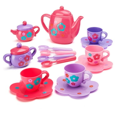 Kid Connection Tea Play Set with Light and Sound, 18 Pieces, Toddler Toys