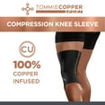 thumbnail image 2 of Tommie Copper Sport Compression Knee Sleeve, Black, Small/Medium, 1 pack, 2 of 8
