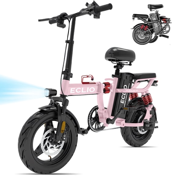 14" Folding Electric Bike for Adults, 700W Peak 48V 14Ah City Commuter E-Bike with 11-Layer Shock Absorption, 25 MPH Max Speed