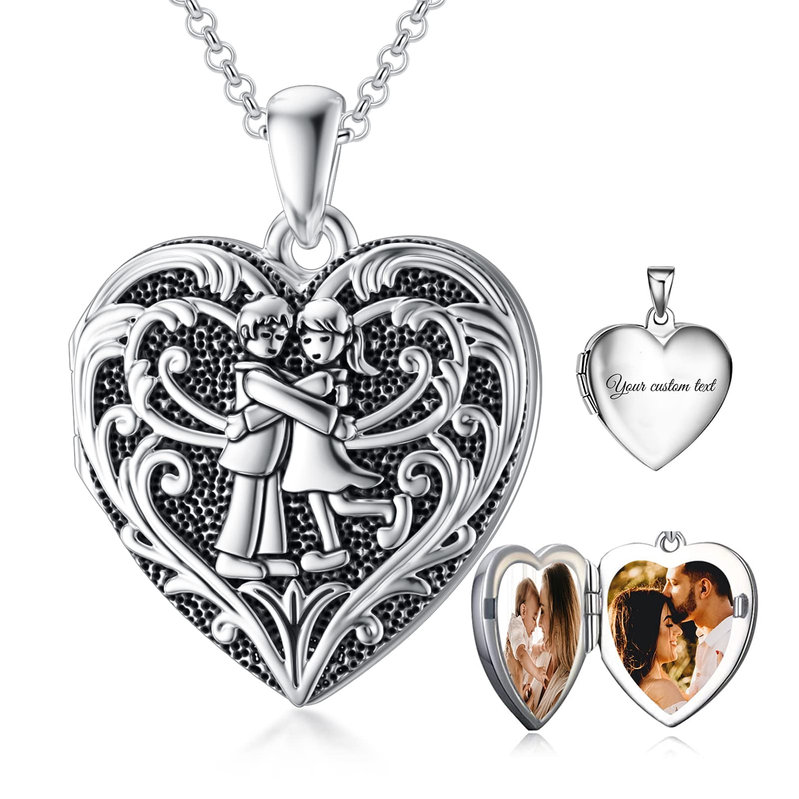 Soulmeet Collana con ciondolo a forma di farfalla, ape, gufo, elefante, coniglio, drago, lontra, cuore, per foto, per donne e ragazze, Metallo, Rubino