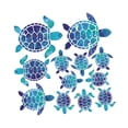 thumbnail image 2 of Juego de pegatinas de pared decorativas extraíbles con temática de tortugas marinas, ideales para decorar el salón, el baño o cualquier otro lugar., 2 of 9