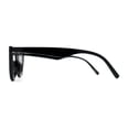 thumbnail image 4 of Womens Oversize Cat Eye Horn Rim Diva Sunglasses Shiny Black, 4 of 4