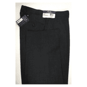 Ralph Lauren Men Classic Fit, Flat Front, Plaid Pattern, Charcoal Pants, 34X30