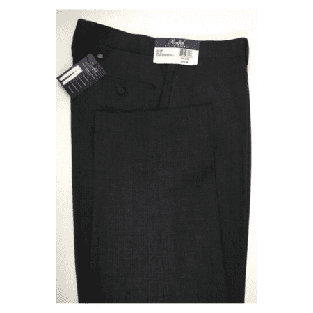 Ralph Lauren Men Classic Fit, Flat Front, Plaid Pattern, Charcoal Pants, 34X30