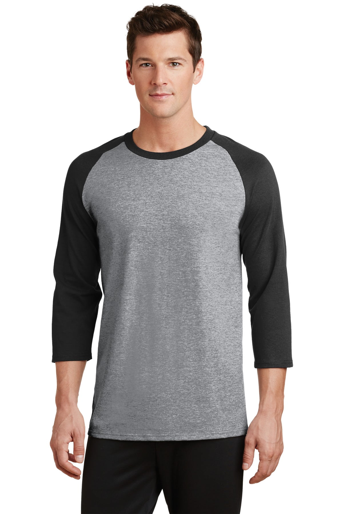 Port & Company Core Blend 3/4 Sleeve Raglan Tee-4XL (Athletic