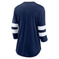 thumbnail image 3 of Women's Fanatics Heather Deep Sea Blue Seattle Kraken Special Edition 2.0 Barn Burner 3/4 Sleeve T-Shirt, 3 of 3