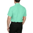thumbnail image 2 of J. METHOD Men's Classic Regular Fit Button Down Short Sleeve Solid Color Dress Shirts S-5XL, 2 of 5
