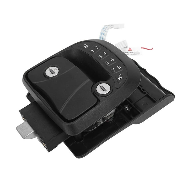 RV Keyless Entry Remote Control Lock for Trailers Motorhomes Zinc Alloy Keypad Door Latch Compact Black