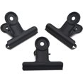 thumbnail image 1 of EcoNesxp Inch Large Hinged Paper Clip Clips Black Metal Bulldog Binder Clips AB 20 pcs, 1 of 4