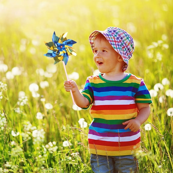 FRCOLOR 20 Pcs Lawn Pinwheel Small Windmill Toy Pinwheel Plaything