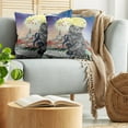 thumbnail image 5 of Ambesonne City Throw Pillow Cover 2 Pack, Musical Notes Cat, 16", Multicolor, 5 of 7