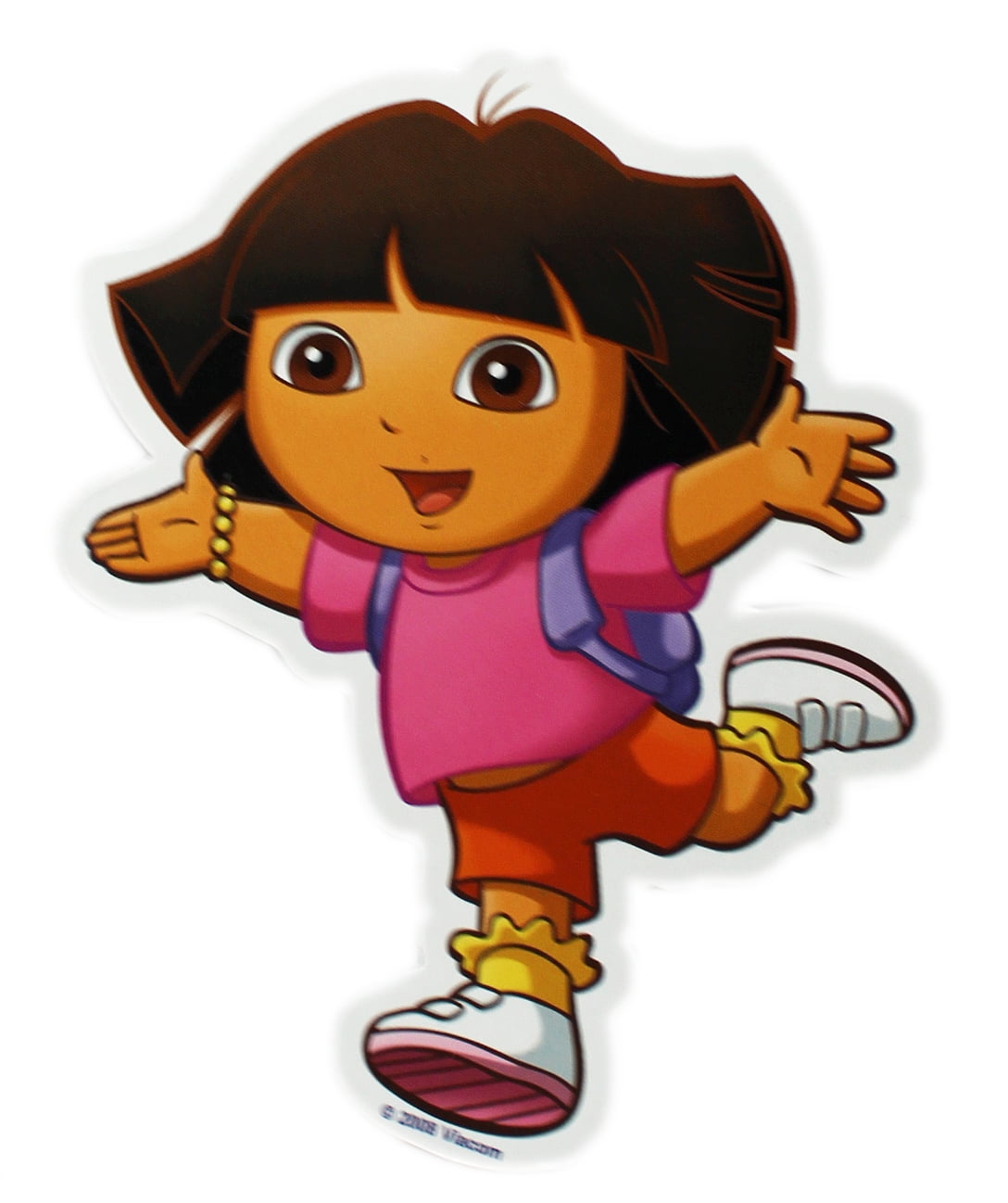Dora the Explorer Dora Running and Playing Kids Flat Magnet - Walmart.com