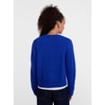 thumbnail image 4 of Scenario Women's and Women's Plus Cozy Crewneck Sweater with Long Sleeves, Sizes XS-4X, 4 of 6