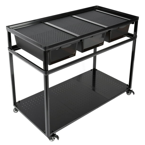Reptile Terrarium with Breeding Boxes, Stackable Breeding Rack