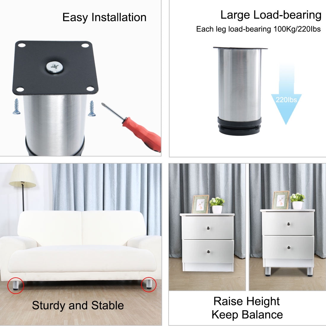 2 inch furniture legs deals