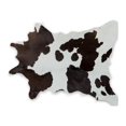 thumbnail image 1 of Natural 676685034281 2 x 3 ft. Calfskin Rug - Chocolate & White, 1 of 2