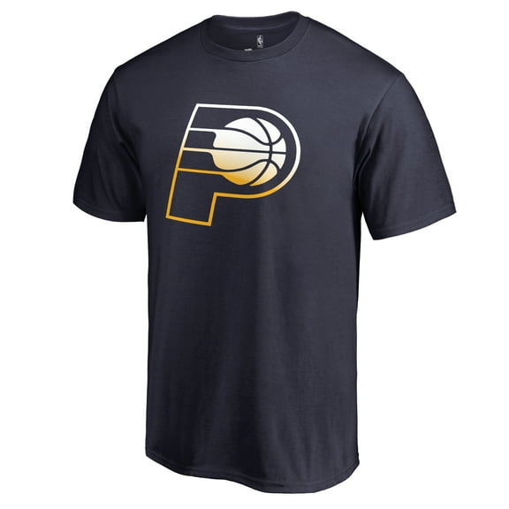 Men's Navy Indiana Pacers Gradient Logo T-Shirt