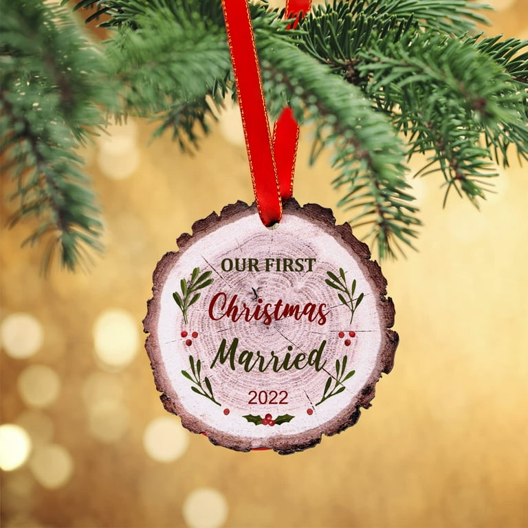 Our first 2024 wedding christmas ornaments