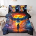 thumbnail image 1 of Erosebridal Magical Phoenix Bedding Sets King Size, Wild Animal Bed Set, Reversible 7-Piece, 1 of 5