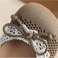 thumbnail image 5 of Khaki Big Kids Girls Lace Bow Mary Jane Flats Soft Sole Rhinestone Buckle Dress Shoes For Little Kids, 5 of 6