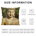 thumbnail image 5 of Patifu Buddha Statue Graphic Decorative Men Women Boy Girl Cushion Throw Pillow Cover for Home Couch Living Room Bed Sofa Aesthetic Decorative Short Plush 1PC 22x22in, 5 of 5