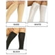 thumbnail image 5 of Medias de compresión con cremallera de cobre y punta cerrada hasta la rodilla. Suaves y transpirables, ofrecen soporte, reducen la hinchazón y mejoran la circulación. Blancas, talla grande (2 pares)., 5 of 5