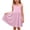 Pink, variant on Efsteb Girls Tie-Shoulder Sundress with Pockets Kids Sleeveless Casual A-Line Dress for Summer (Pink,7 Years)