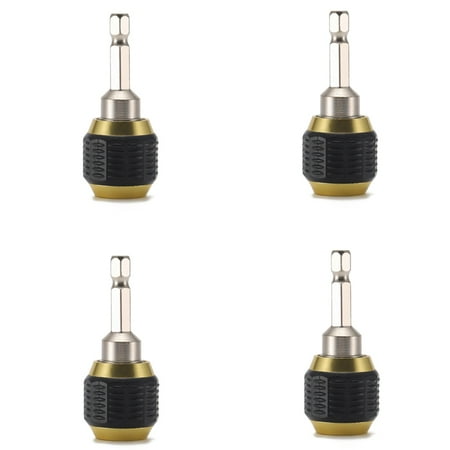 

4Pcs Hexagonal Quick Coupling 50mm Keyless Drill Chuck Screwdriver Impact Driver Adaptor Accessories