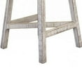 thumbnail image 4 of Suga 24 Inch Counter Height Stools Set of 2 Farmhouse Solid Pine Wood Ivory Gray - Saltoro Sherpi, 4 of 5