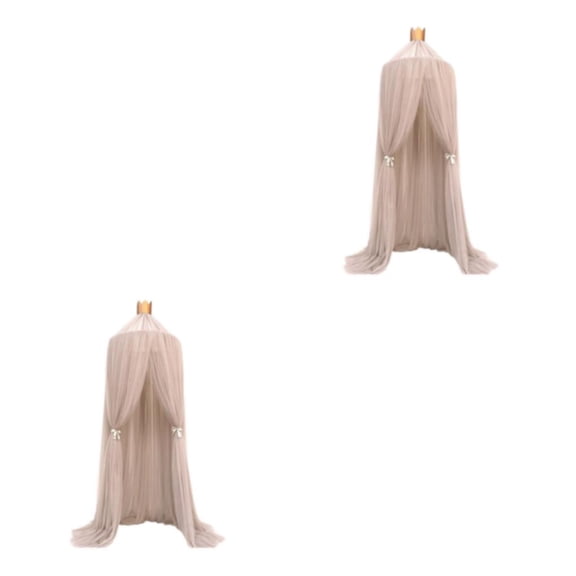Cateissary Toldo plegable de poliéster para cama en estilo romántico, fácil de instalar, protección eficaz, transpirable Type2 NO2