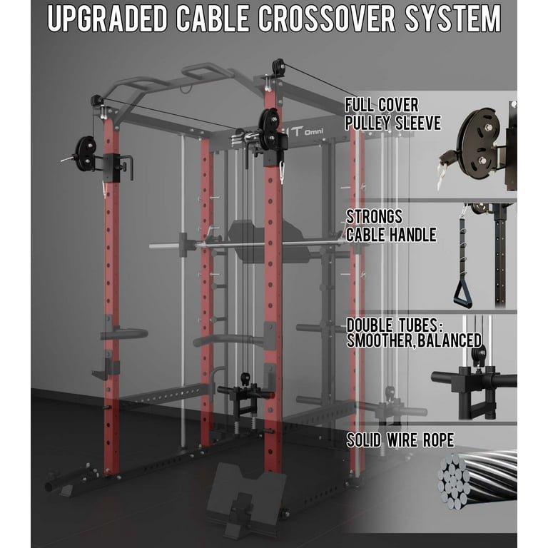Eonfit E5 Smith Machine with Vertical Leg Press, Power Cage Squat